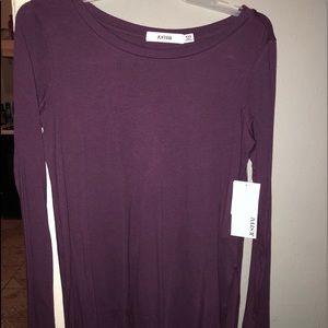 JustFab Purple Side Slit Tunic